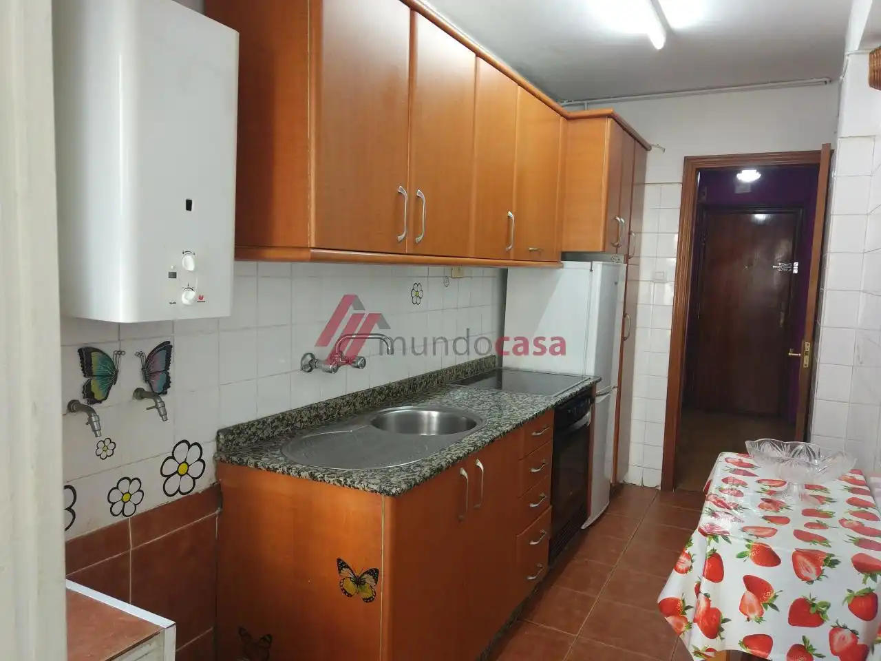 Kitchen of Flat for sale in Ferrol  with Terrace, Storage room and Furnished