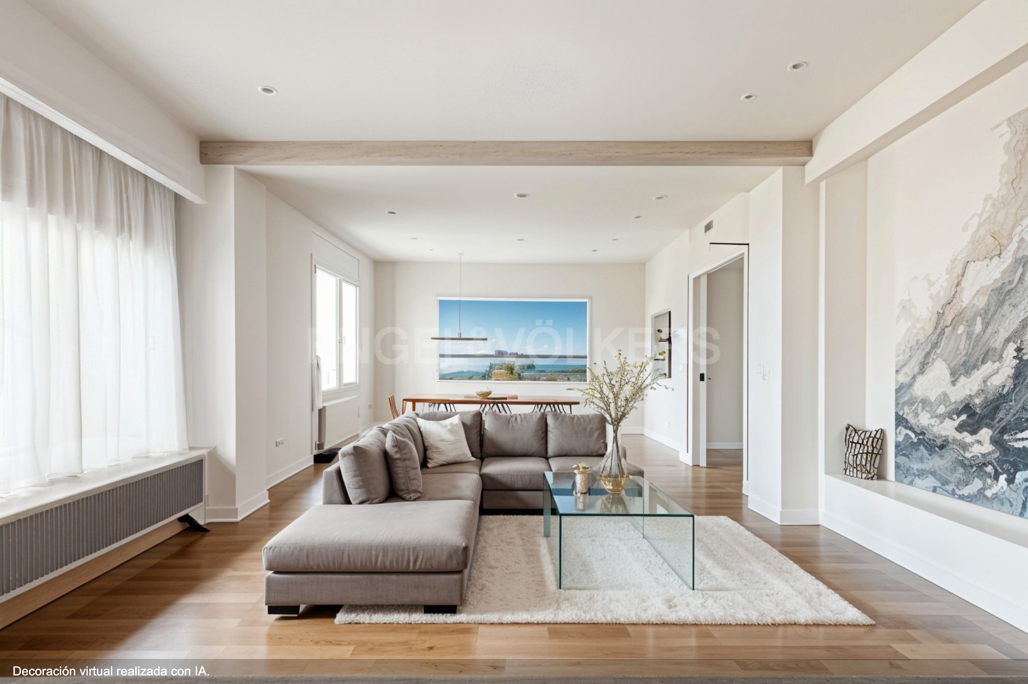 Living room of Apartment for sale in  Barcelona Capital  with Air Conditioner, Heating and Parquet flooring