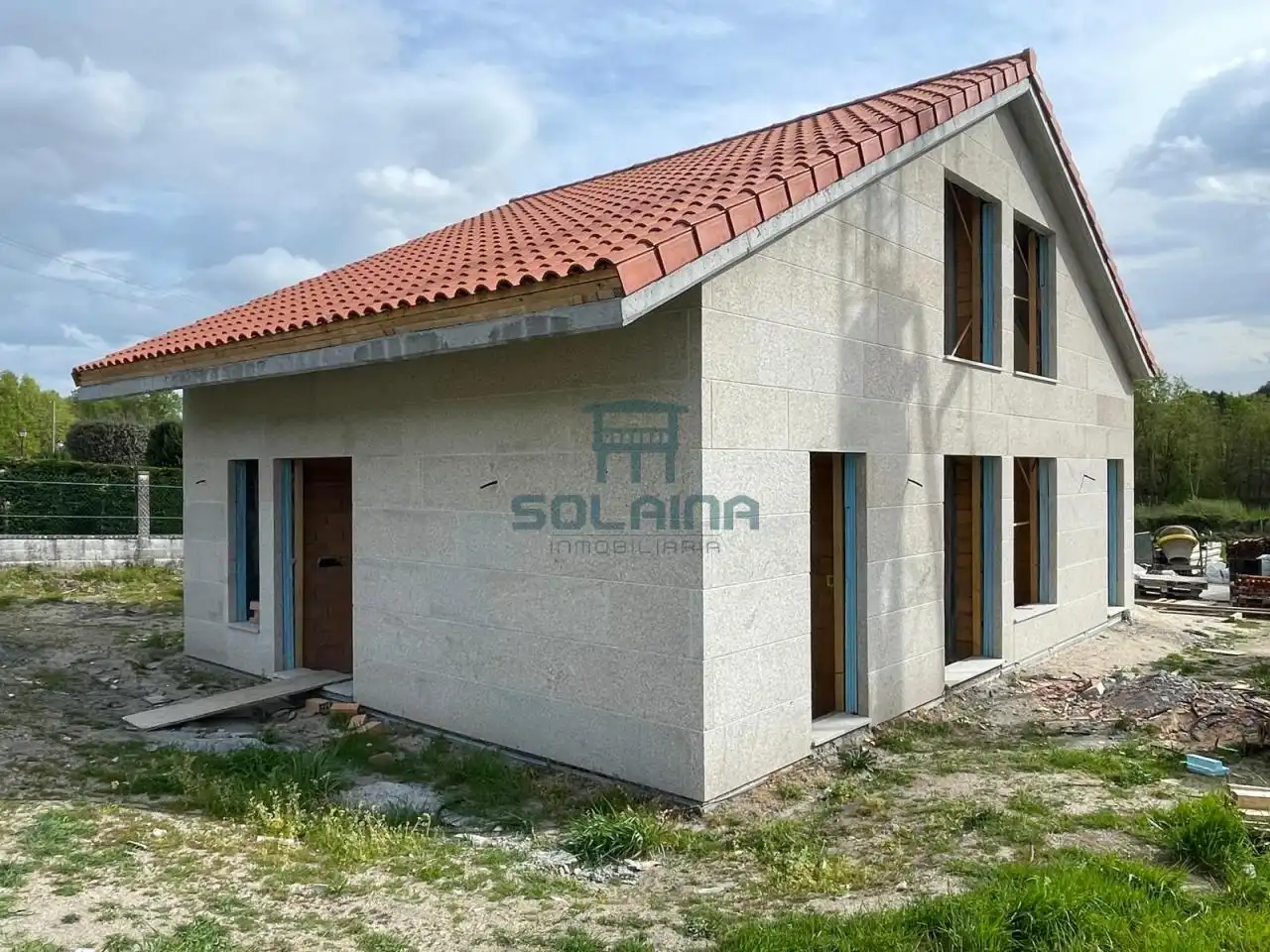 Vista exterior de Casa o xalet en venda en Vilamarín amb Calefacció, Jardí privat i Terrassa