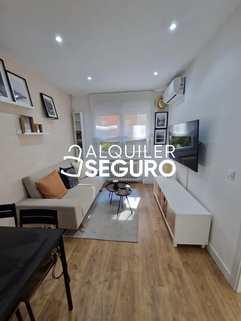Sala de estar de Piso de alquiler en Madrid con Aire acondicionado, Calefacción y Amueblado