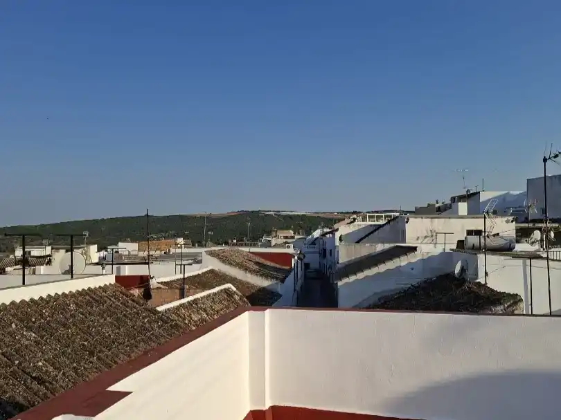 Vista exterior de Pis en venda en Bornos amb Aire condicionat, Jardí privat i Moblat
