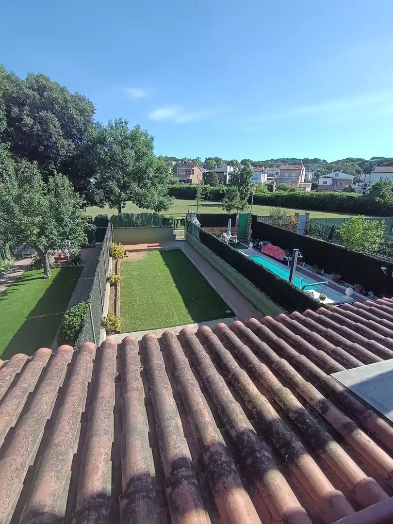 Swimming pool of Detached homes for sale in Girona  with Heating, Terrace and Storage room