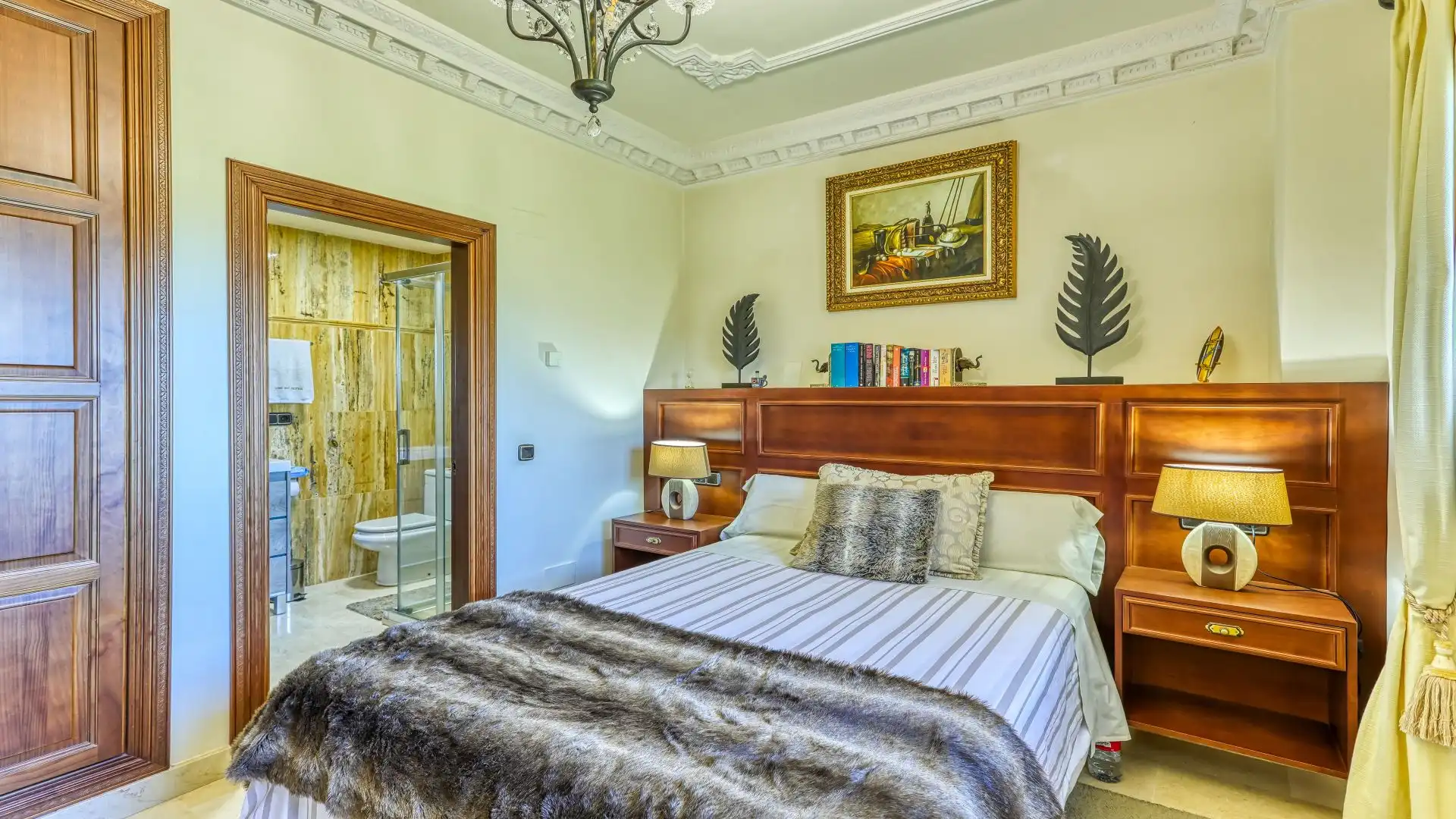 Schlafzimmer von Country house zum Verkauf in Alhaurín de la Torre mit Klimaanlage, Heizung und Schwimmbad