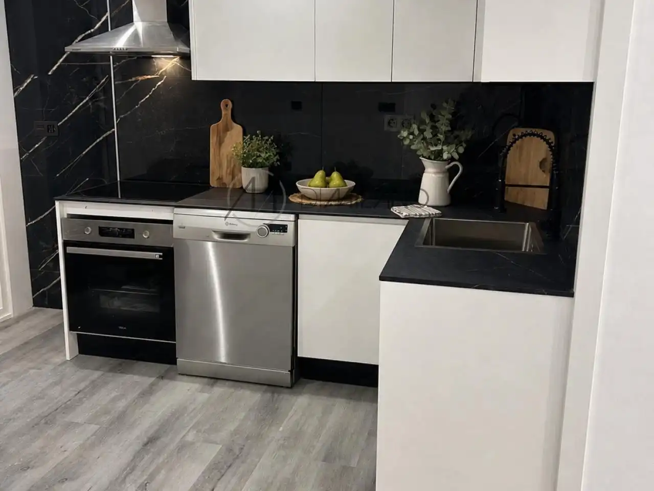 Kitchen of Flat for sale in Vigo   with Heating, Terrace and Storage room