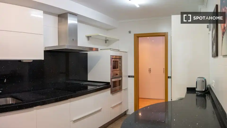 Cuina de Apartament per a compartir en Santa Cruz de Bezana amb Aire condicionat, Calefacció i Terrassa