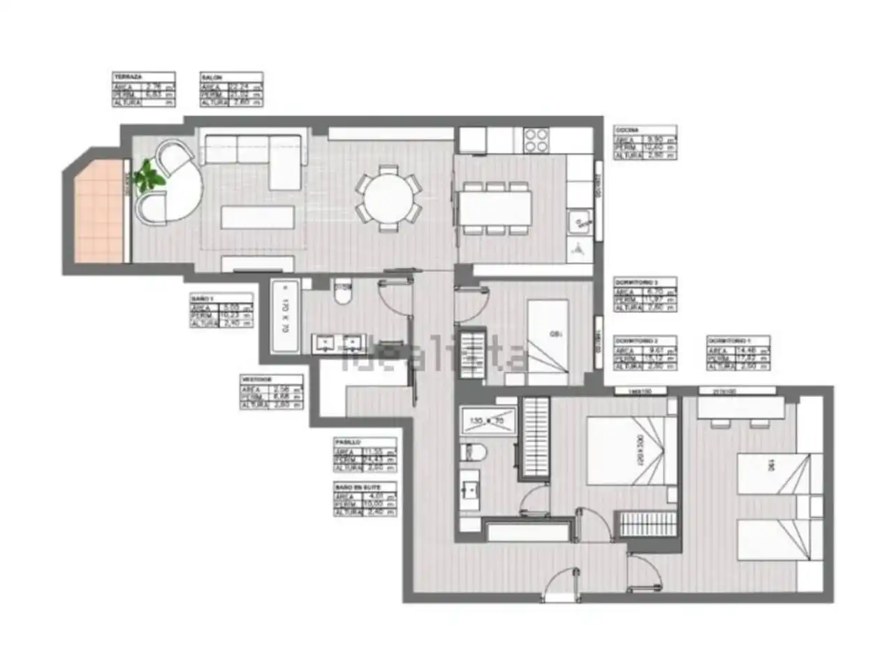 Piso en venta en Madrid con Calefacción, Terraza y Trastero