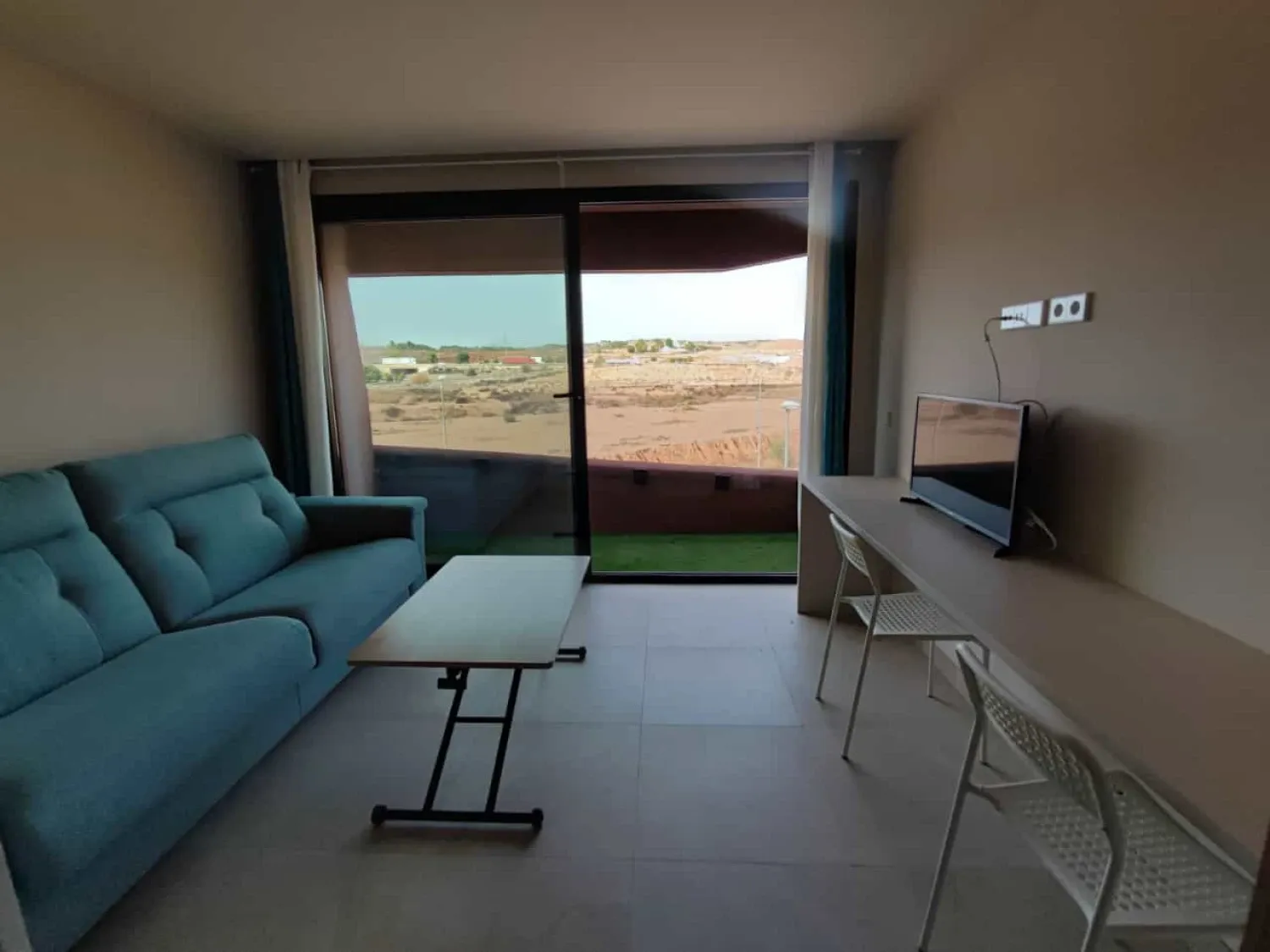 Sala d'estar de Estudi de lloguer en  Murcia Capital amb Aire condicionat, Calefacció i Piscina