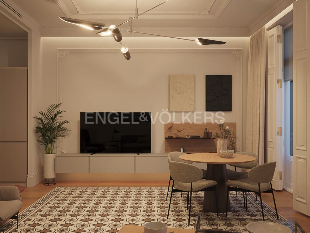 Living room of Apartment for sale in  Valencia Capital  with Air Conditioner and Heating