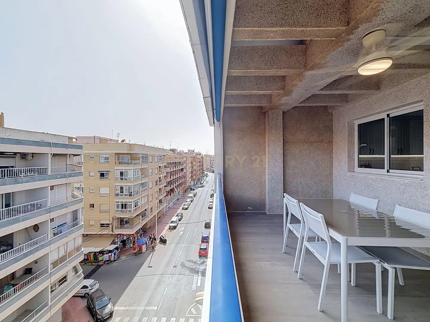 Balcony of Apartments for rent in Torrevieja  with Air Conditioner, Oven and Washing machine