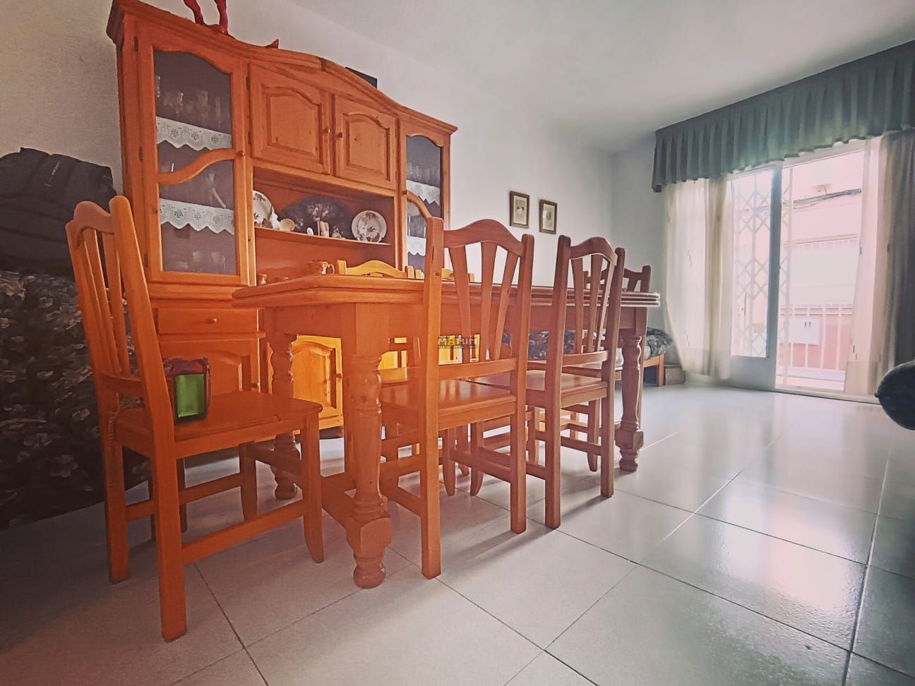 Menjador de Pis de lloguer en Los Alcázares amb Moblat, Forn i Rentadora