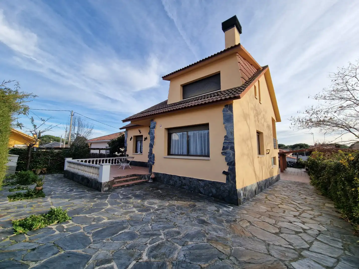 Vista exterior de Casa o chalet en venta en Cànoves I Samalús con Calefacción, Jardín privado y Terraza