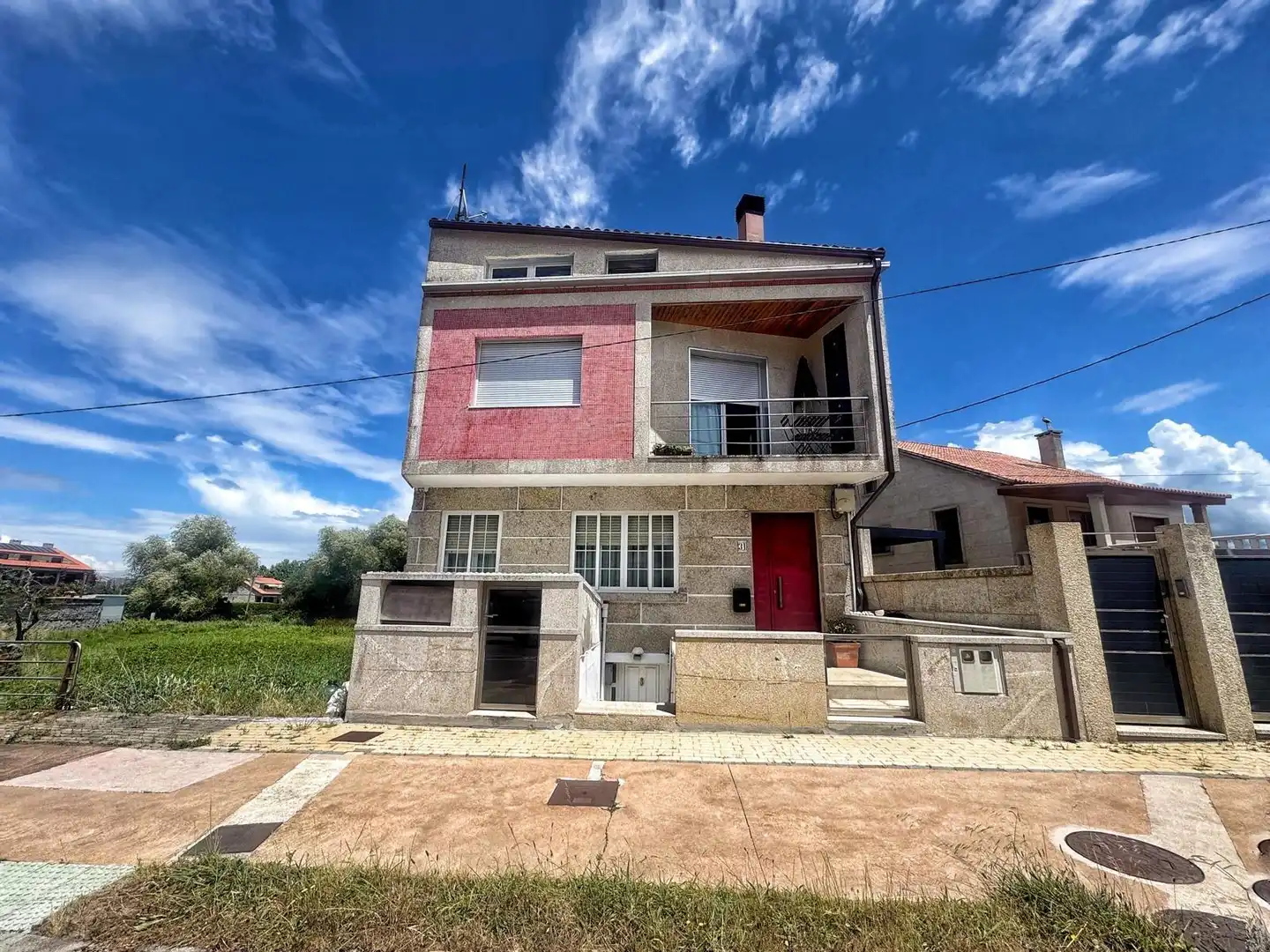 Exterior view of Flat for sale in O Grove    with Heating, Terrace and Furnished