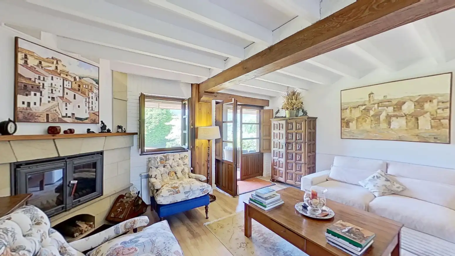 Sala de estar de Casa o chalet en venta en Alfoz de Lloredo con Calefacción, Terraza y Balcón