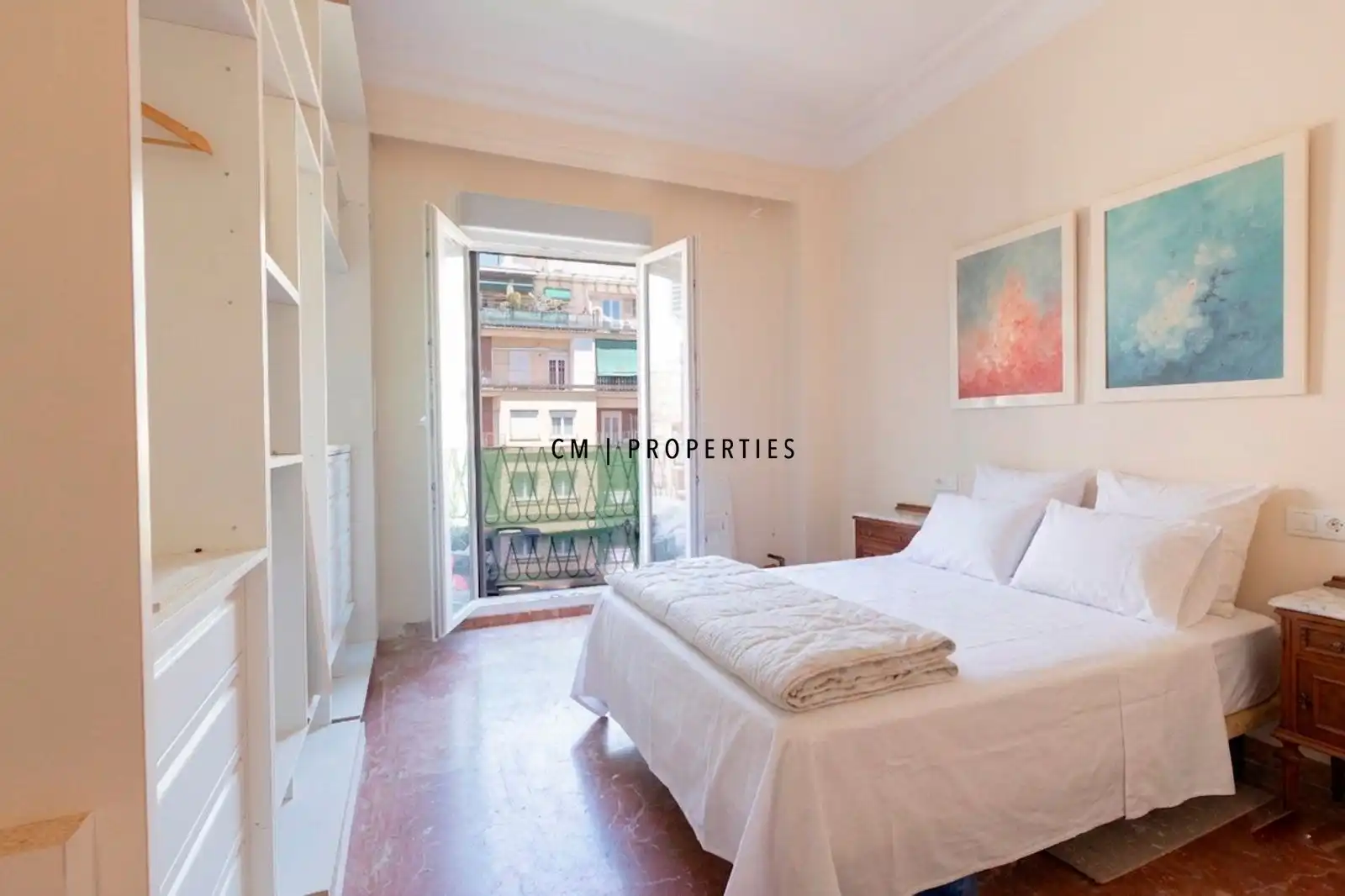 Bedroom of Flat for rent in Valencia  with Air Conditioner, Heating and Terrace