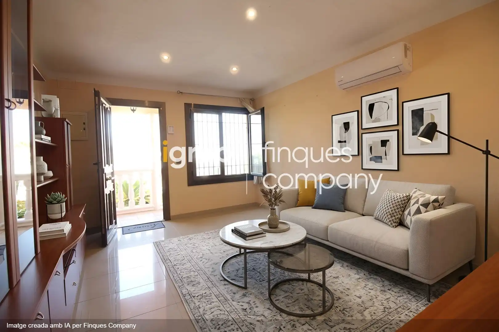 Living room of Houses for sale in Roses  with Heating, Terrace and Storage room