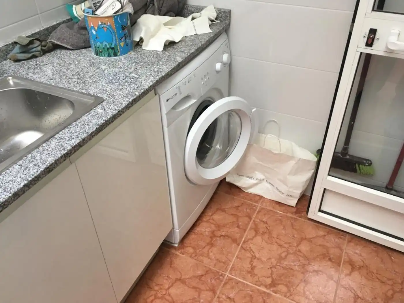 Cuina de Pis de lloguer en Valencia amb Terrassa, Moblat i Balcó