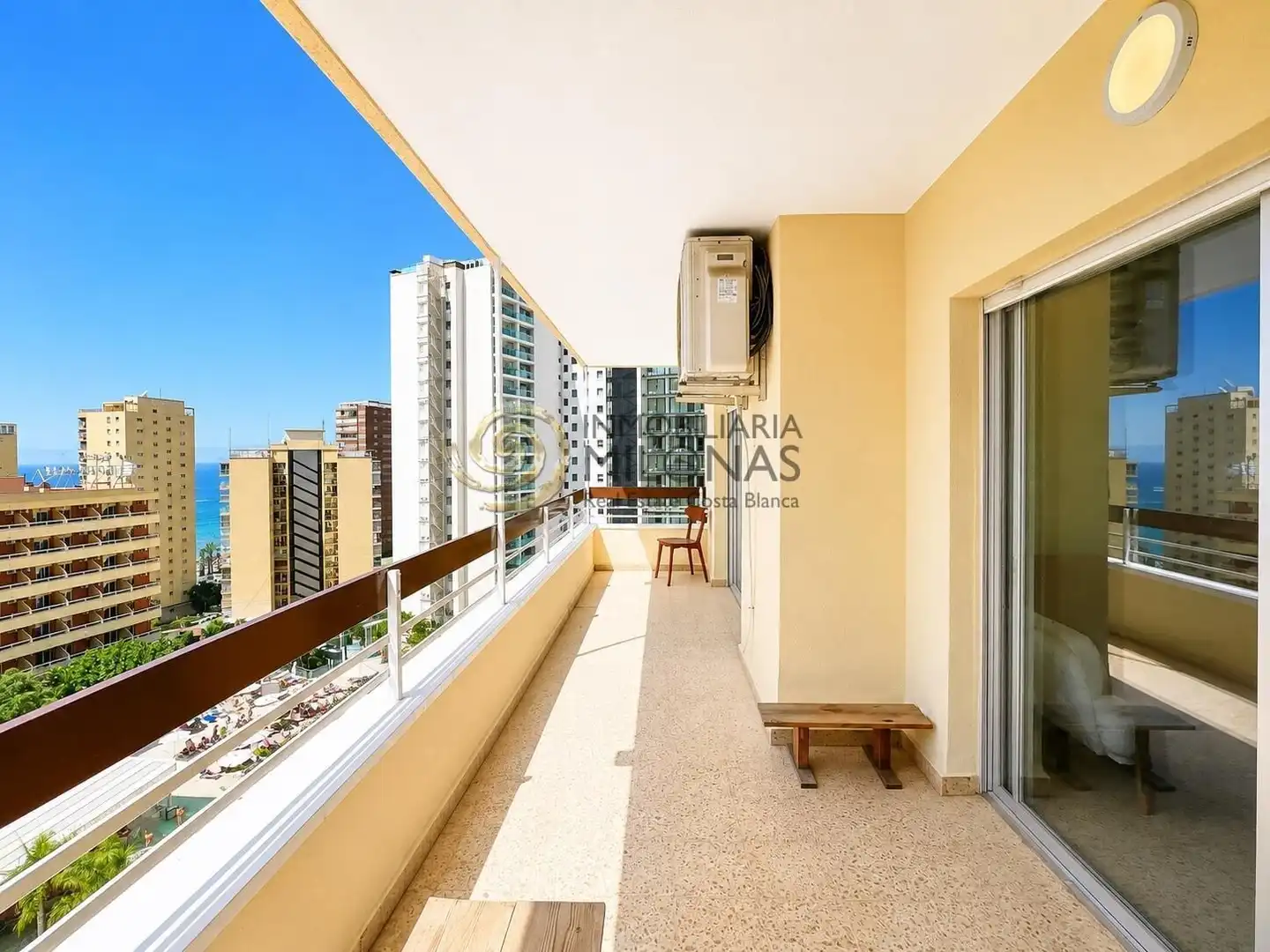 Terrasse von Wohnungen zum Verkauf in Benidorm mit Klimaanlage, Heizung und Terrasse