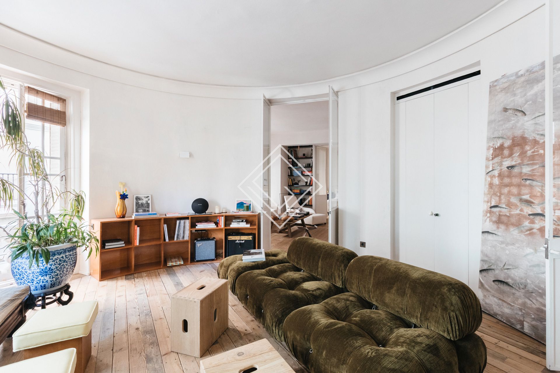Sala de estar de Piso en venta en  Madrid Capital con Aire acondicionado, Calefacción y Terraza