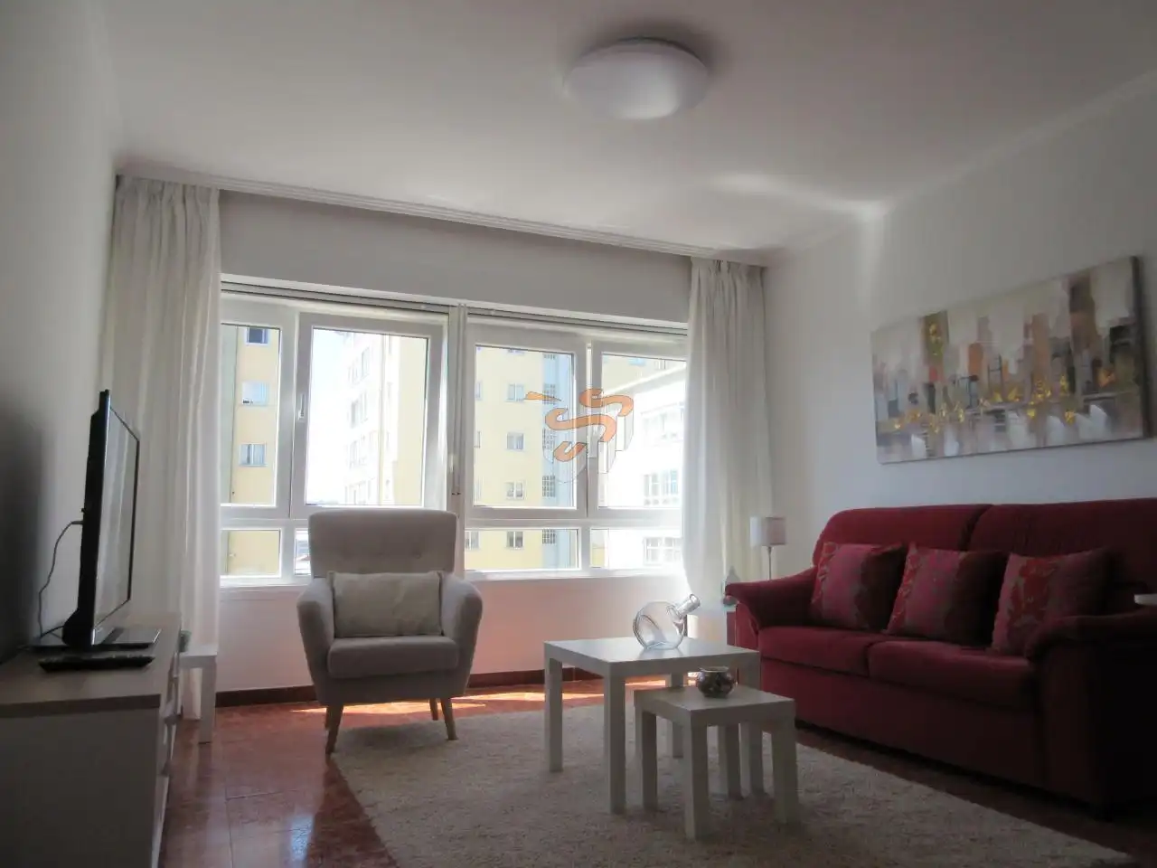 Living room of Apartments for rent in Ferrol  with Heating and Furnished