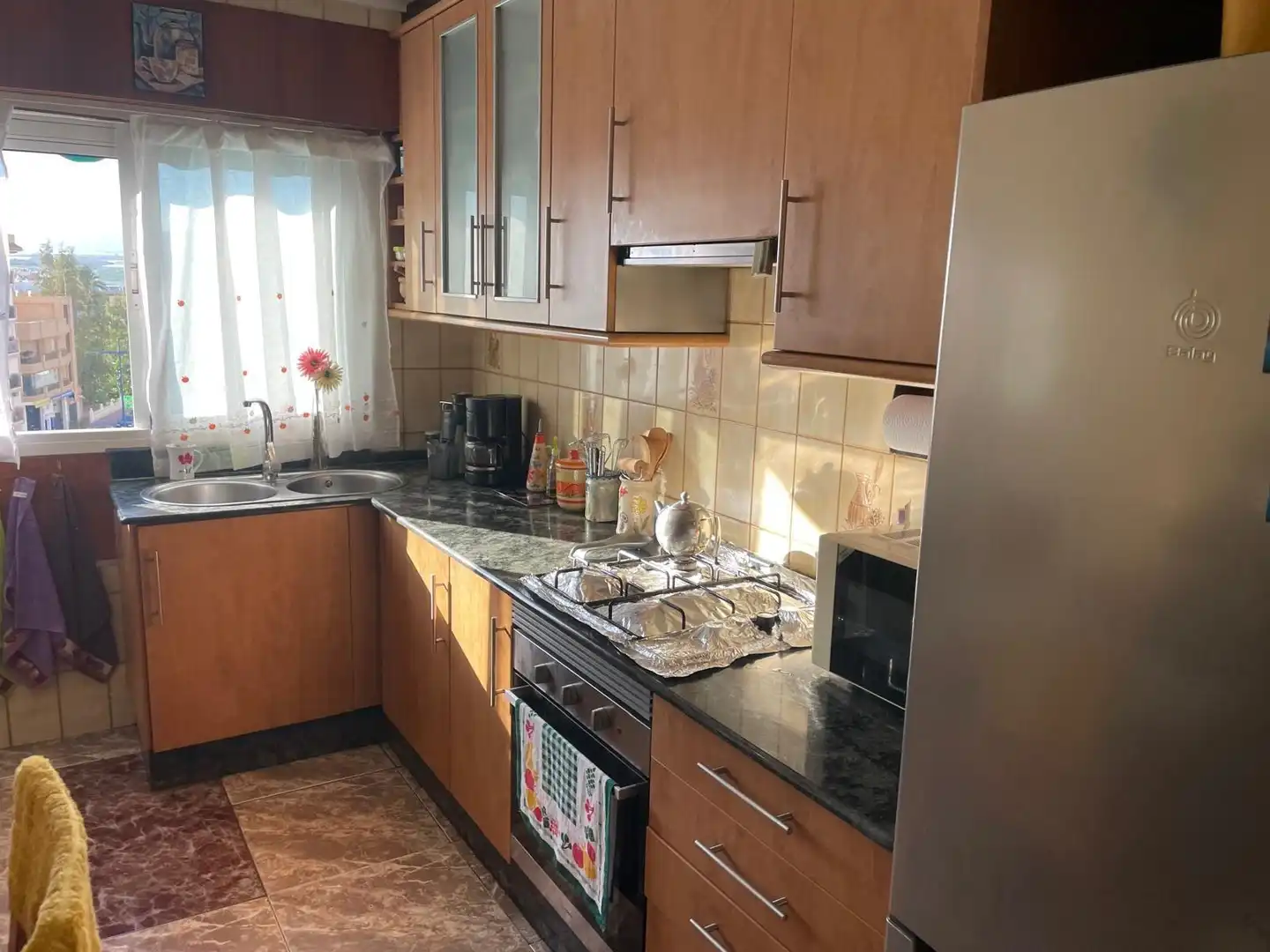 Kitchen of Flat for sale in Águilas  with Air Conditioner, Furnished and Balcony