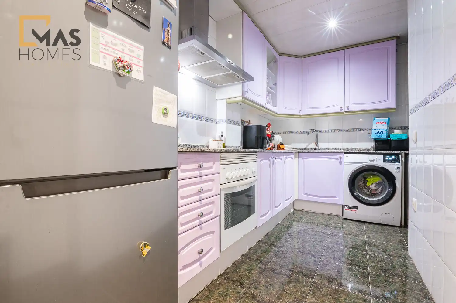 Küche von Wohnung zum Verkauf in Terrassa mit Klimaanlage, Heizung und Terrasse