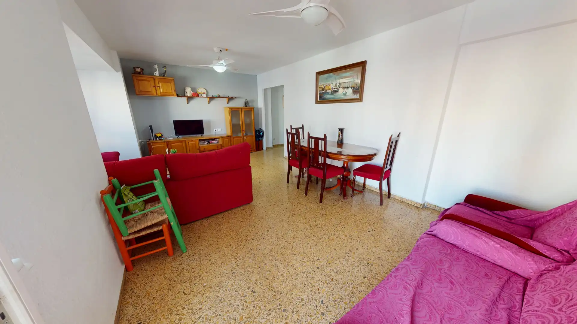 Wohnzimmer von Wohnung zum Verkauf in Alcoy / Alcoi mit Ofen, Balkon und Internet