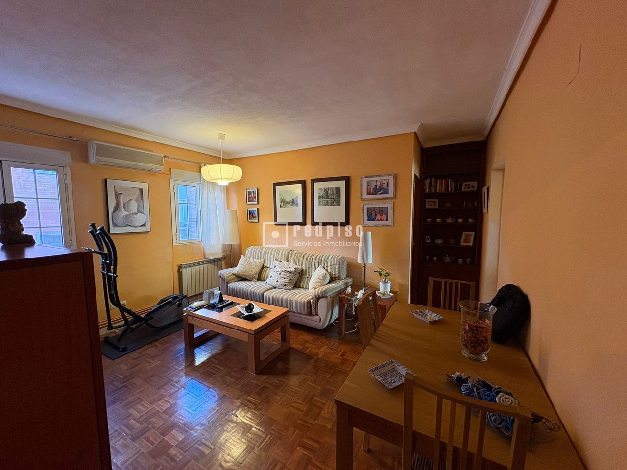 Sala de estar de Piso en venta en  Madrid Capital con Aire acondicionado, Calefacción y Parquet