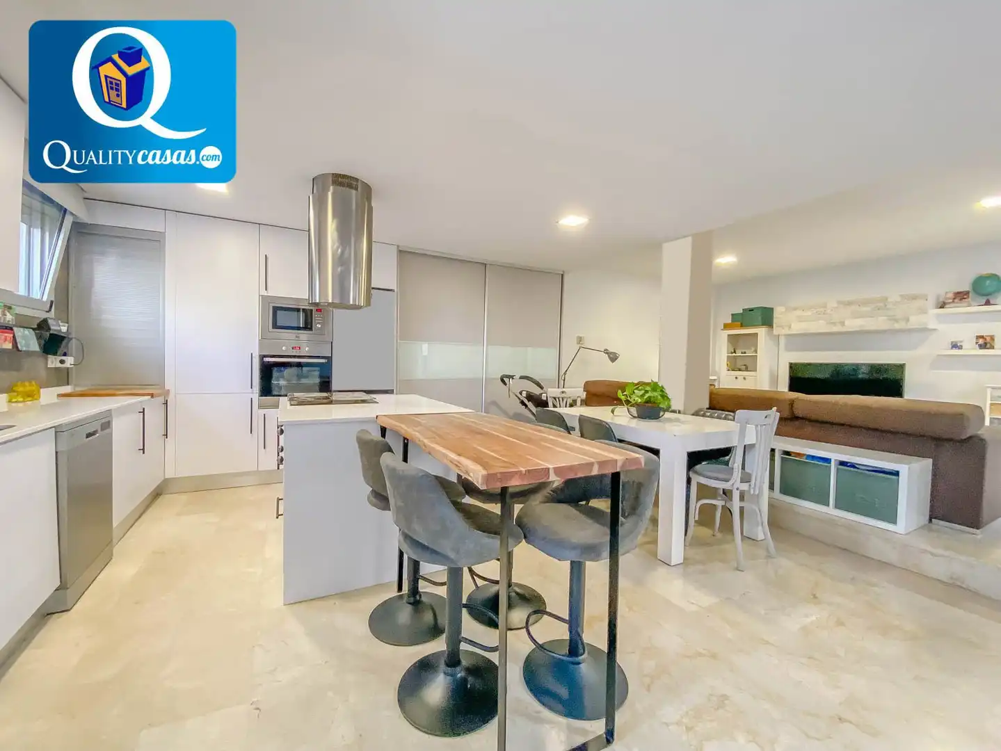 Cocina de Casa o chalet en venta en Mutxamel con Aire acondicionado, Calefacción y Terraza