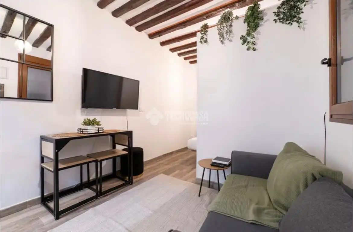 Sala de estar de Estudio en venta en Madrid