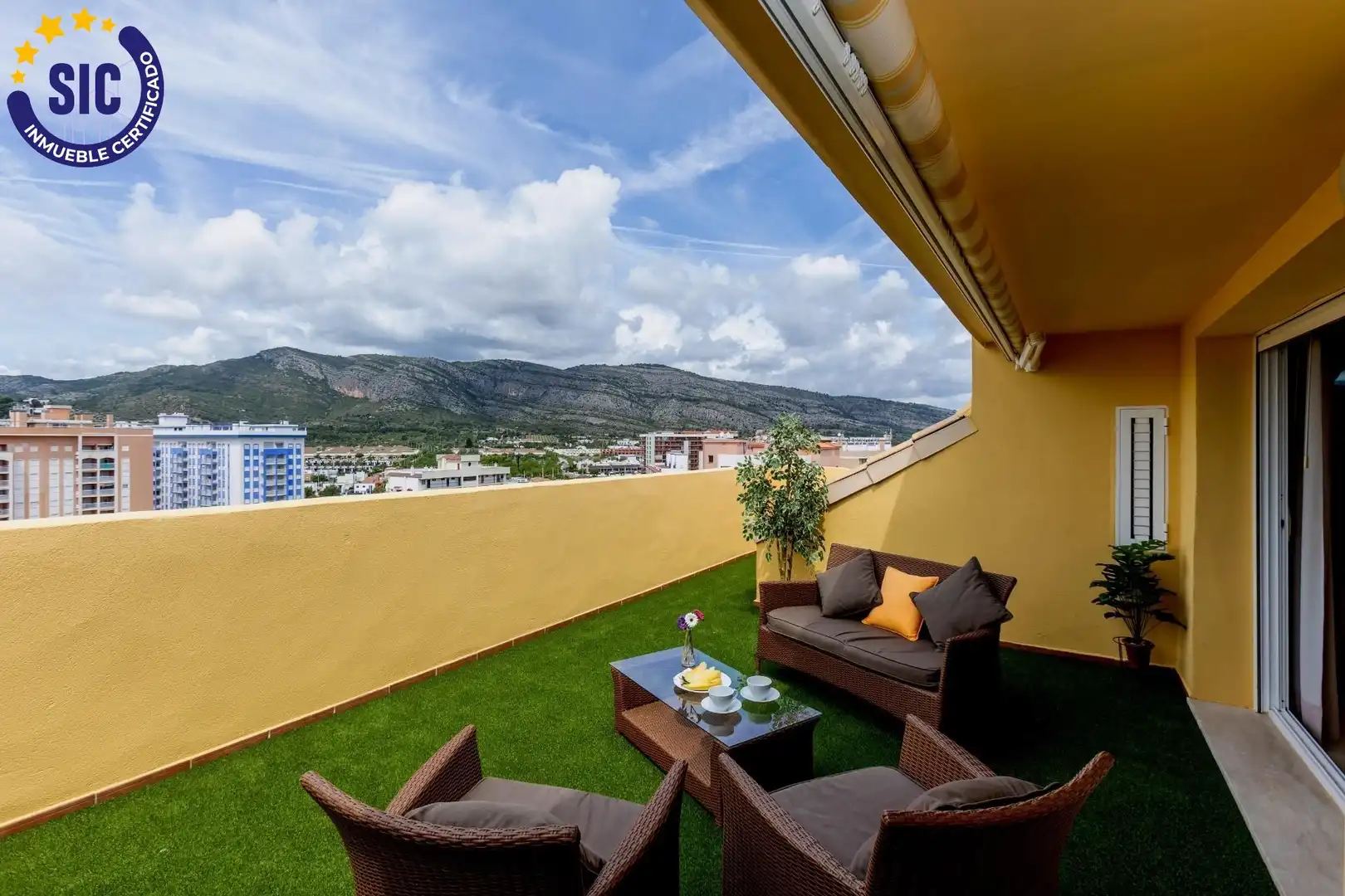 Terrace of Attic for sale in Oropesa del Mar / Orpesa  with Air Conditioner, Terrace and Furnished