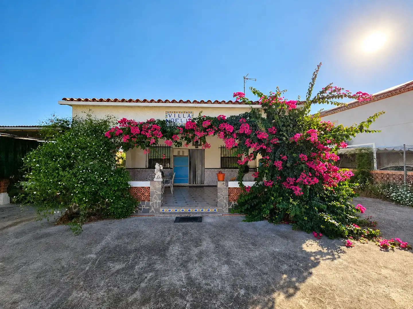 Vista exterior de Casa o xalet en venda en Oliva amb Jardí privat, Piscina i Moblat