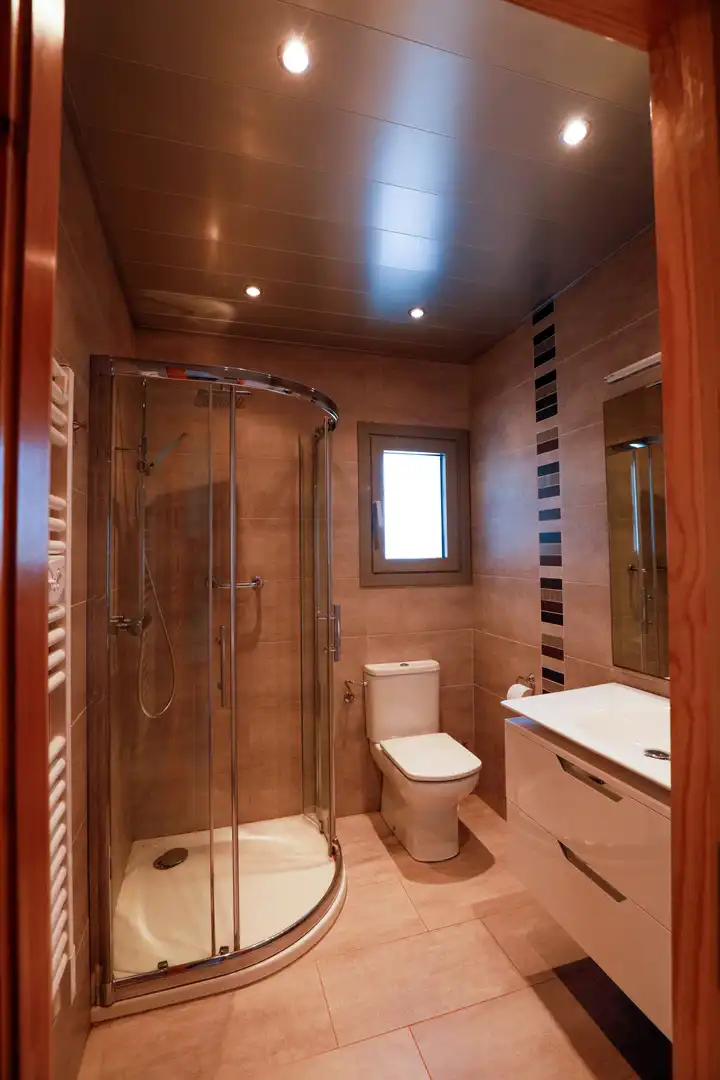 Badezimmer von Haus oder Chalet zum Verkauf in L'Escala mit Klimaanlage, Terrasse und Möbliert