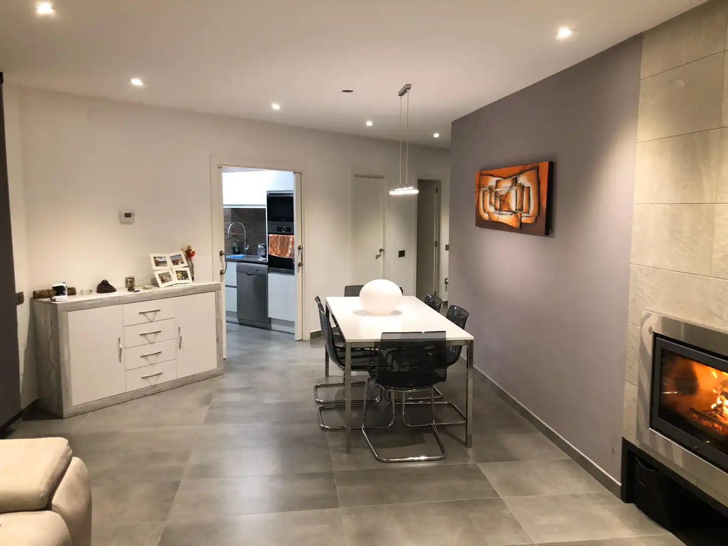 Dining room of Houses for sale in Les Masies de Voltregà  with Air Conditioner, Heating and Private garden