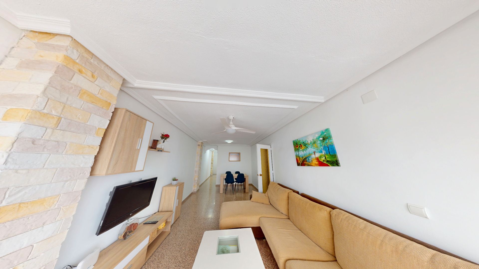 Sala d'estar de Pis en venda en San Vicente del Raspeig / Sant Vicent del Raspeig amb Aire condicionat, Moblat i Forn