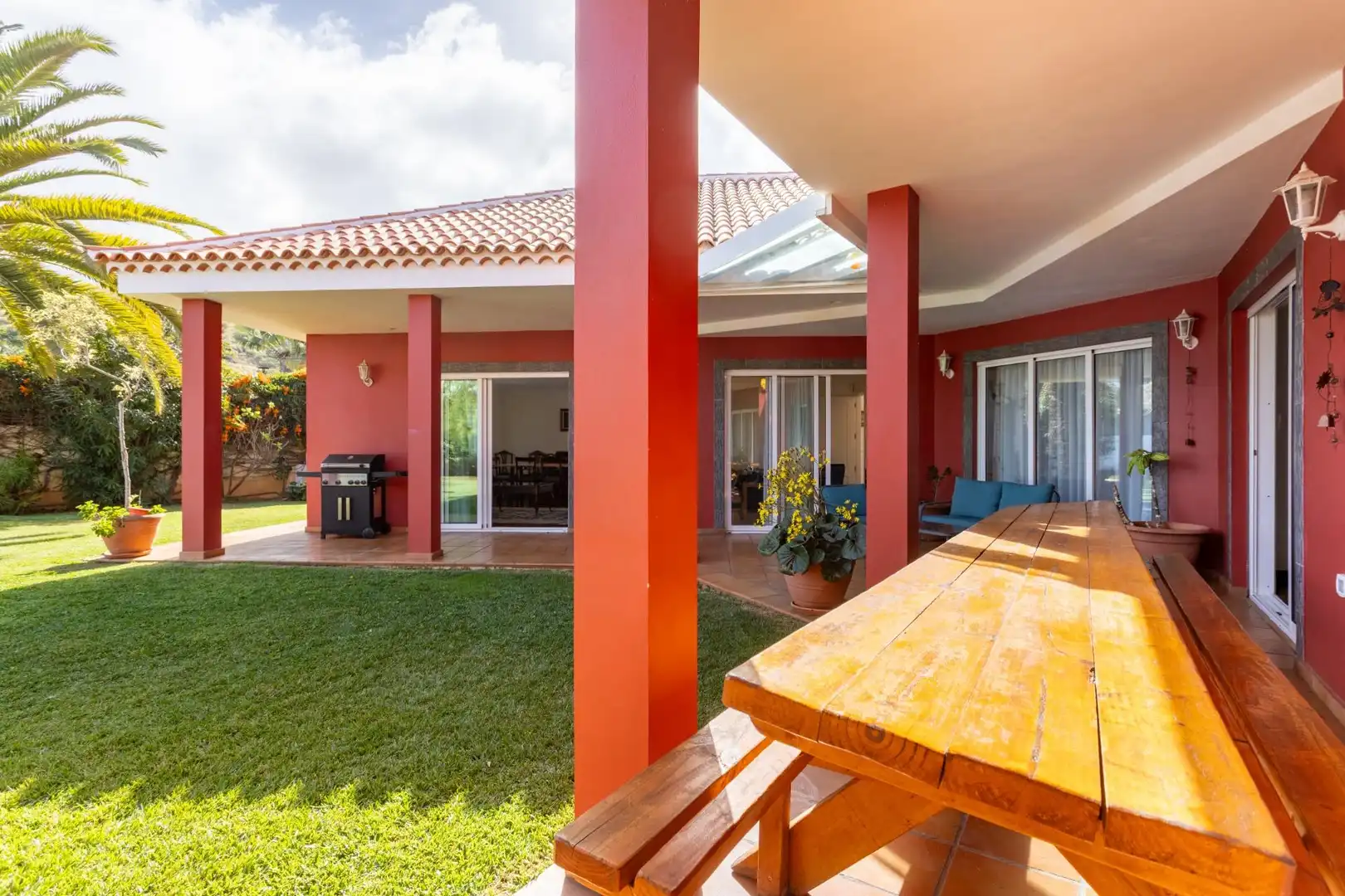 Terraza de Casa o chalet en venta en Puerto de la Cruz con Calefacción, Jardín privado y Parquet