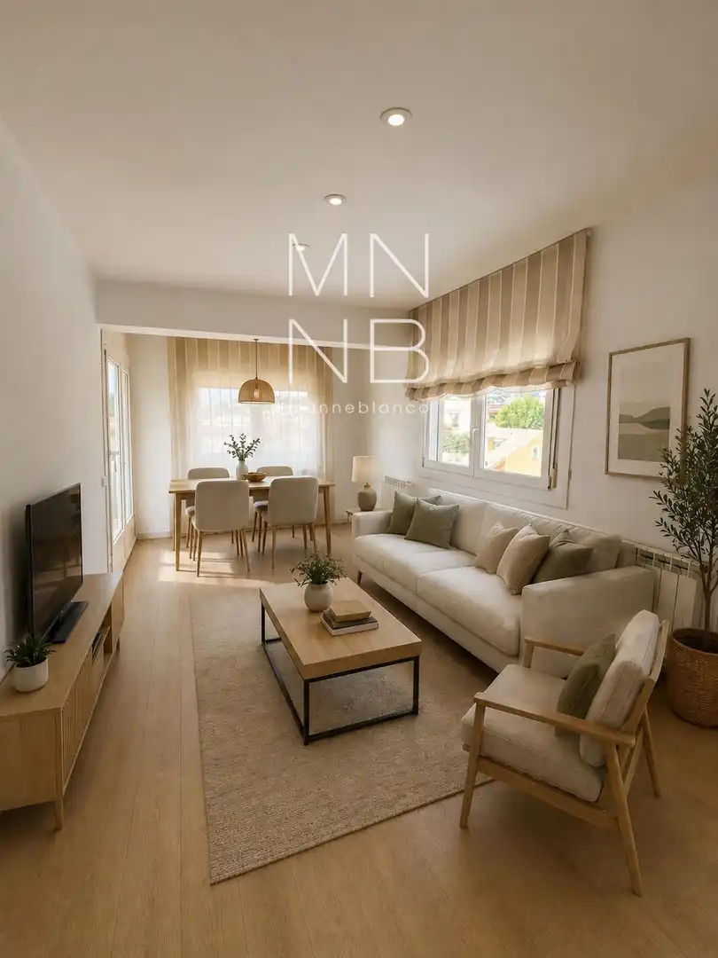Living room of Flat for sale in Sant Andreu de Llavaneres  with Heating, Terrace and Furnished