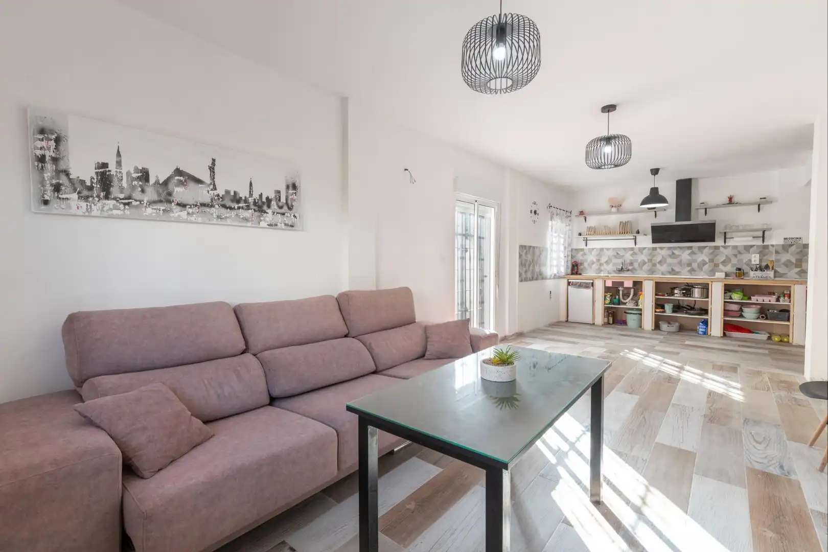 Sala d'estar de Casa adosada en venda en La Malahá amb Terrassa