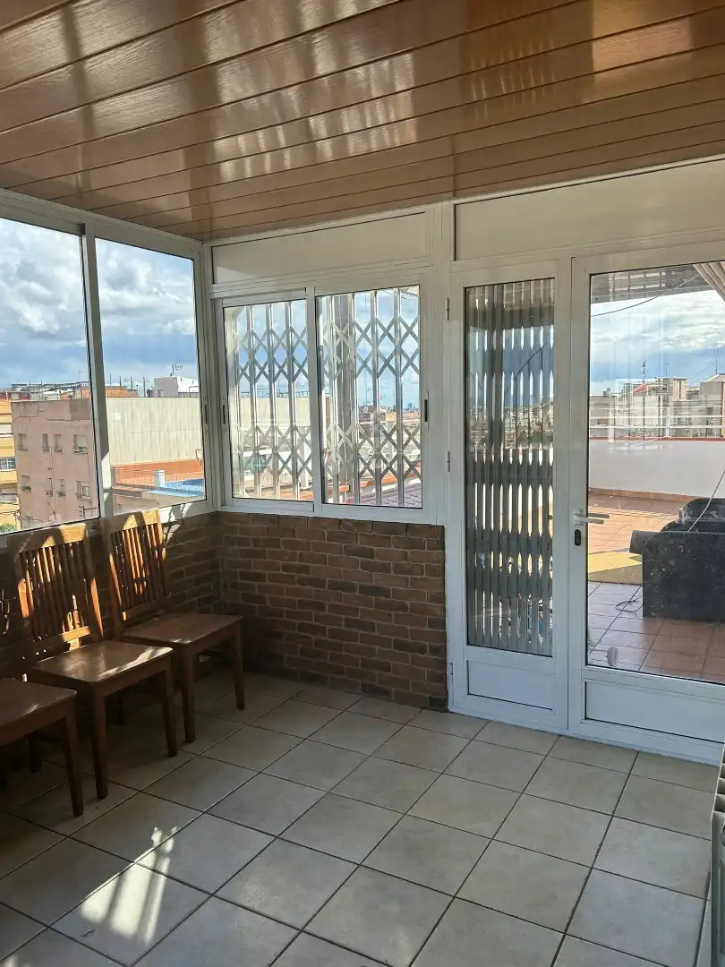 Terrasse von Dachboden zum Verkauf in Badalona mit Klimaanlage, Terrasse und Balkon