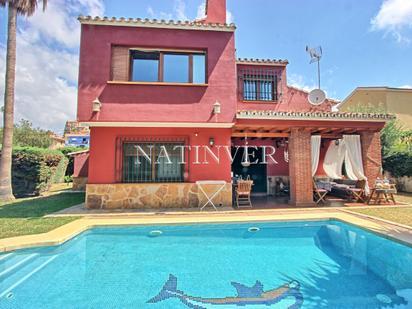 Exterior view of House or chalet for sale in Rincón de la Victoria  with Air Conditioner, Terrace and Swimming Pool