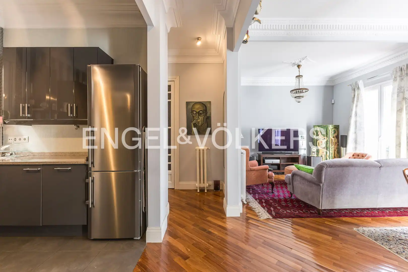 Living room of Flat for sale in Madrid  with Air Conditioner, Heating and Balcony
