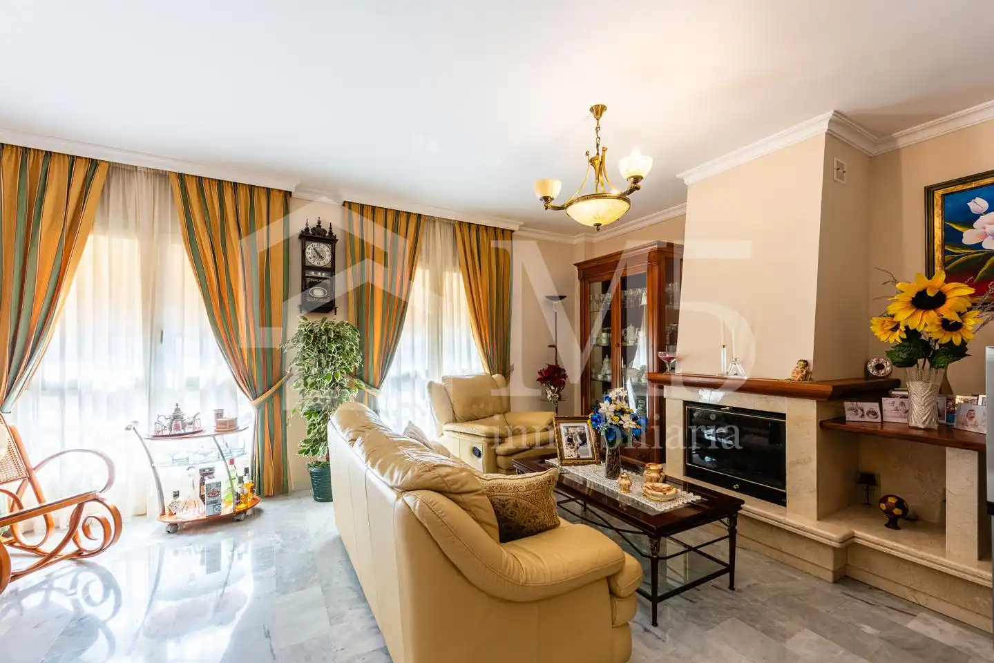 Sala de estar de Casa o chalet en venta en Vélez-Málaga con Aire acondicionado, Piscina y Amueblado