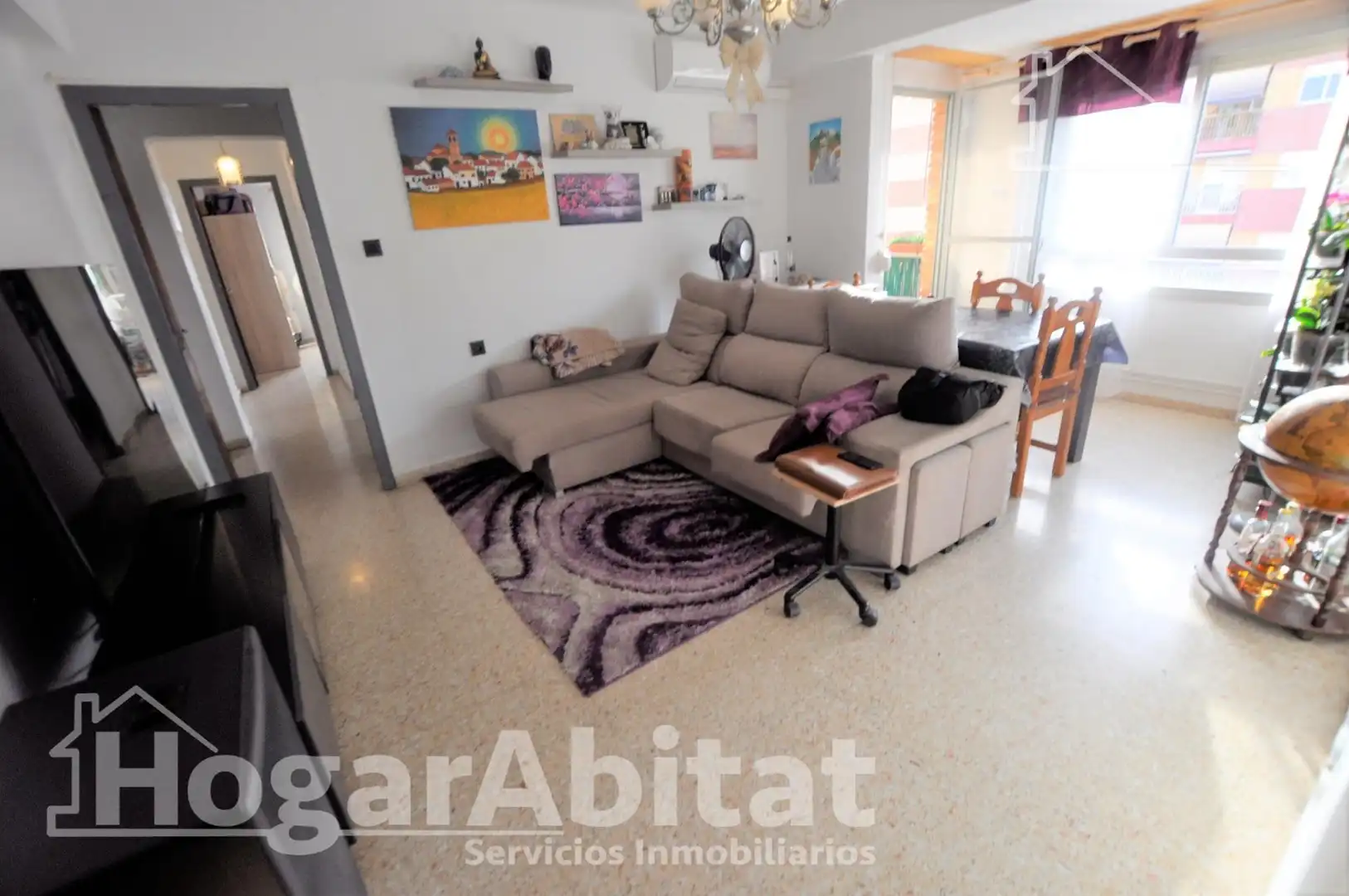Sala d'estar de Pis en venda en La Pobla de Farnals amb Aire condicionat i Balcó