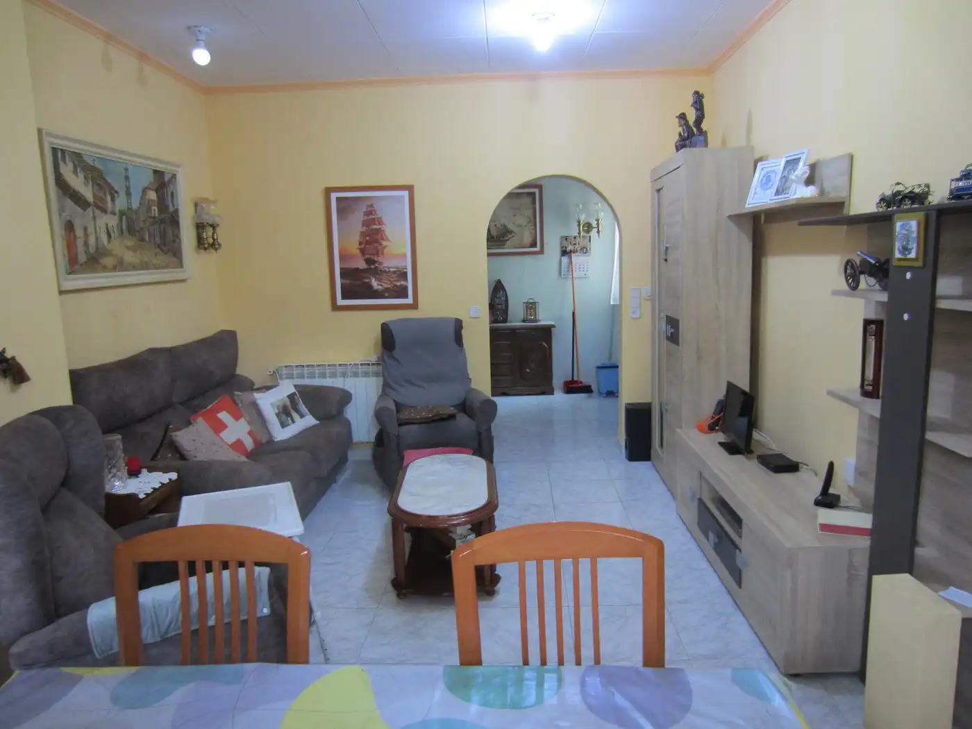 Sala de estar de Piso en venta en Barcelona con Aire acondicionado, Calefacción y Amueblado