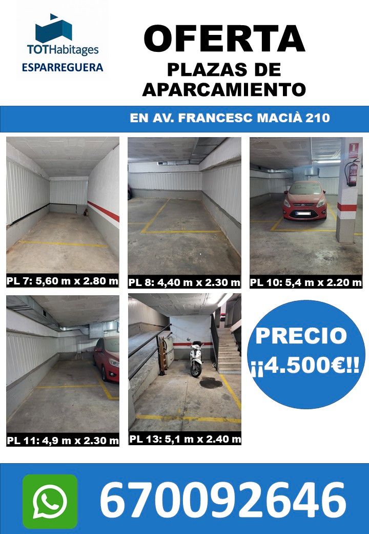 Parking of Garage for sale in Esparreguera