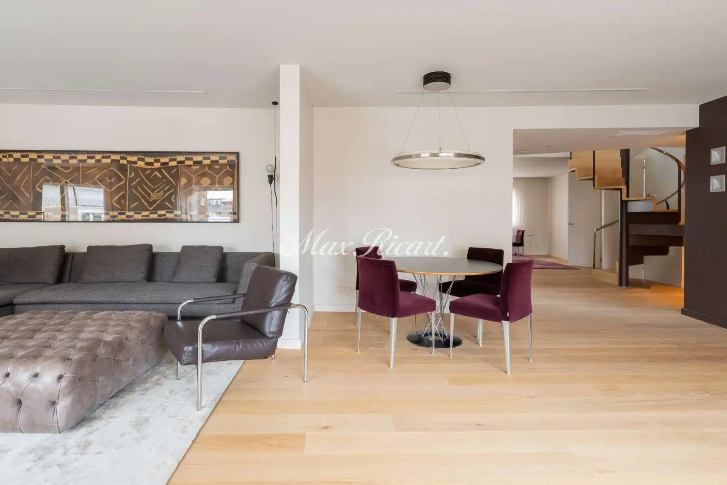 Sala d'estar de Àtic de lloguer en Barcelona amb Aire condicionat, Calefacció i Terrassa