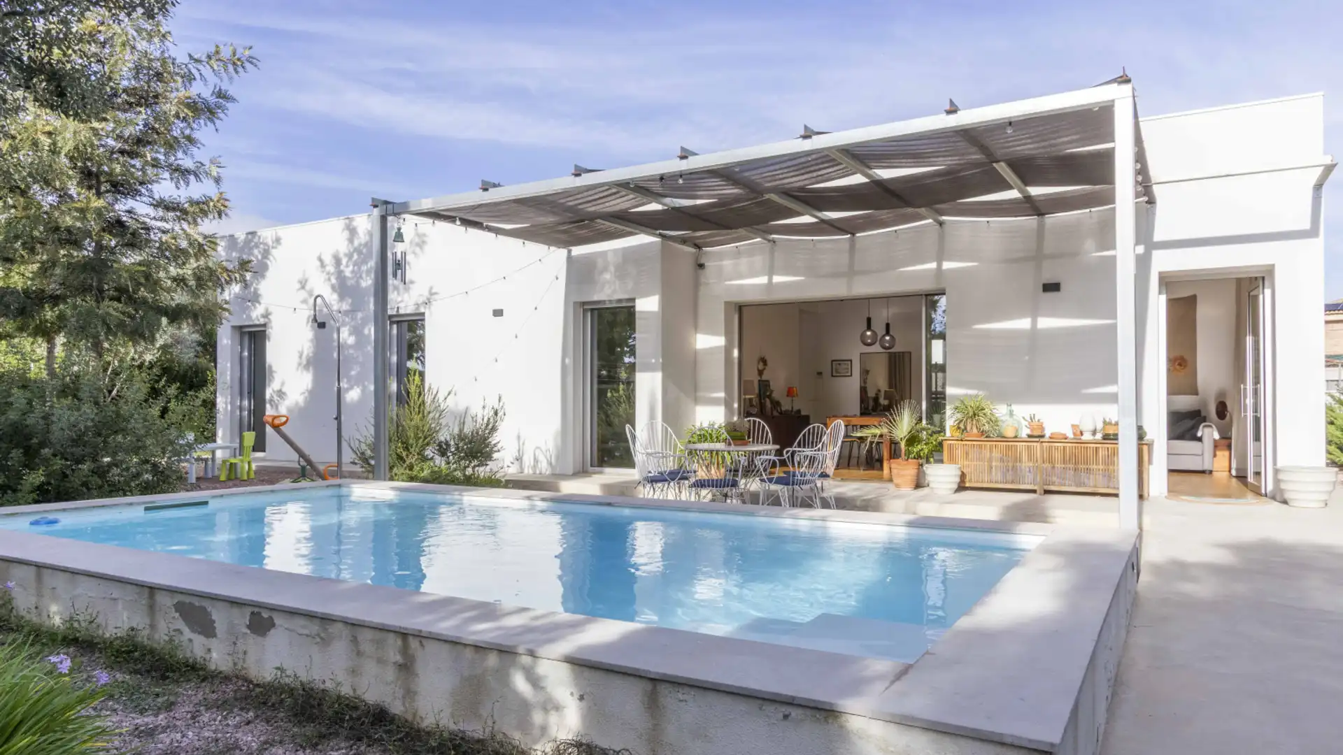 Piscina de Casa o chalet en venta en Moncada con Aire acondicionado, Calefacción y Jardín privado