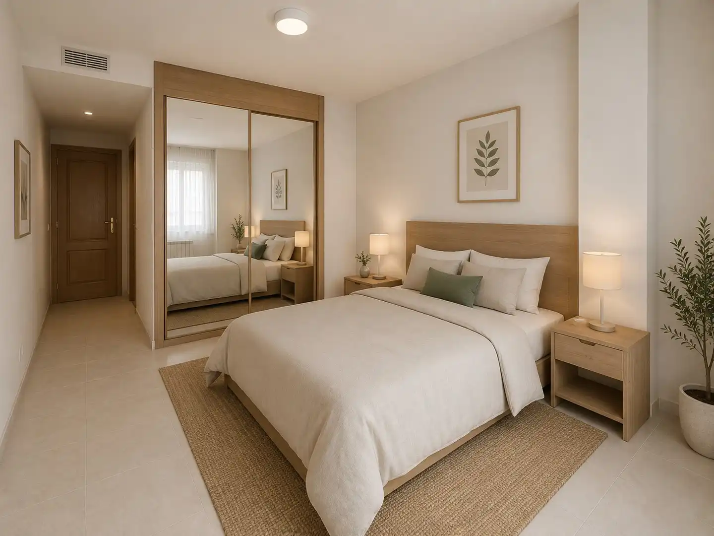 Bedroom of Flat for sale in Fuenlabrada  with Air Conditioner, Heating and Balcony