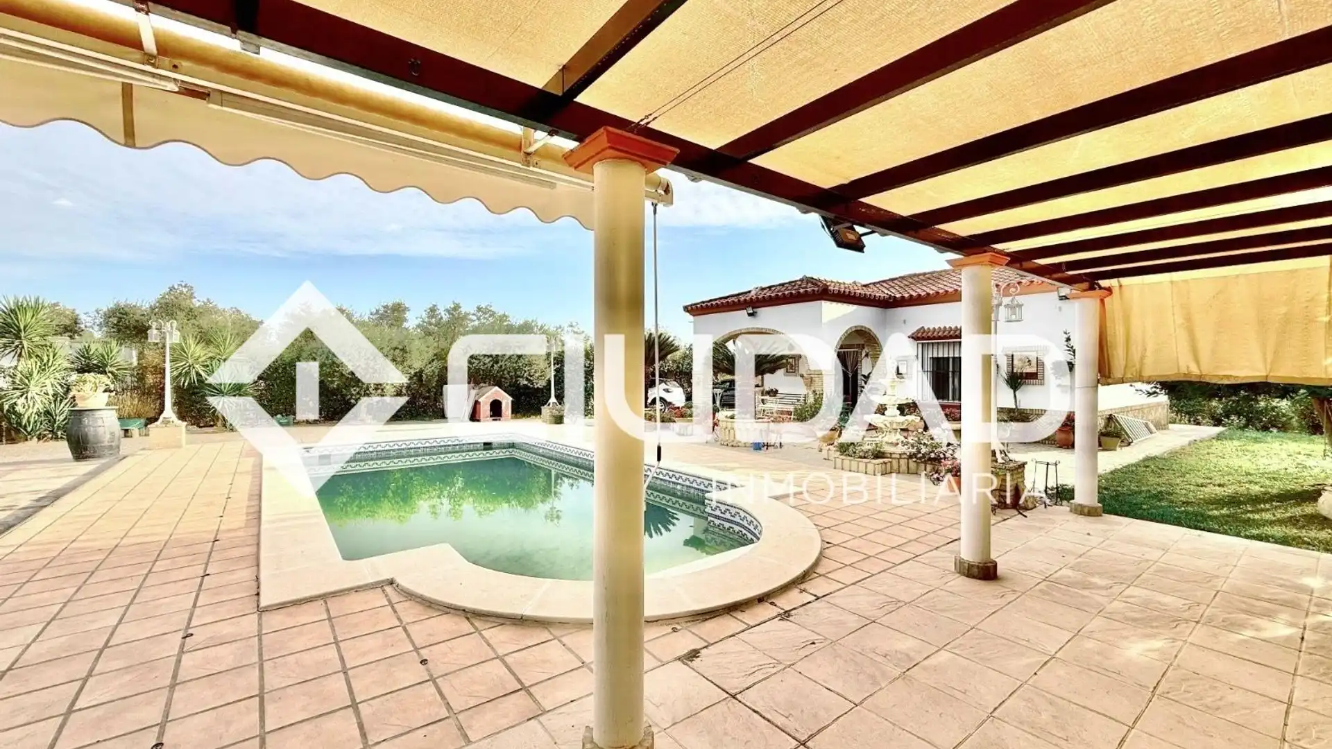 Jardín de Casa o chalet en venta en Las Cabezas de San Juan