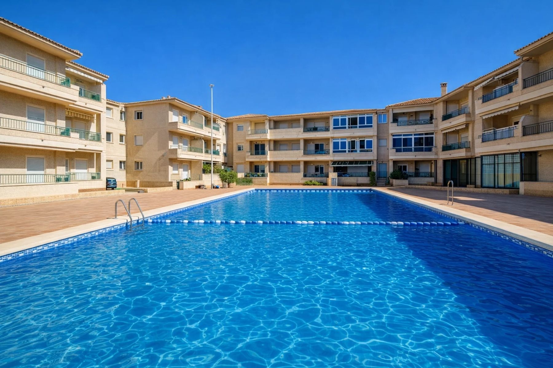 Schwimmbecken von Wohnung zur Miete in Los Alcázares mit Terrasse, Schwimmbad und Möbliert