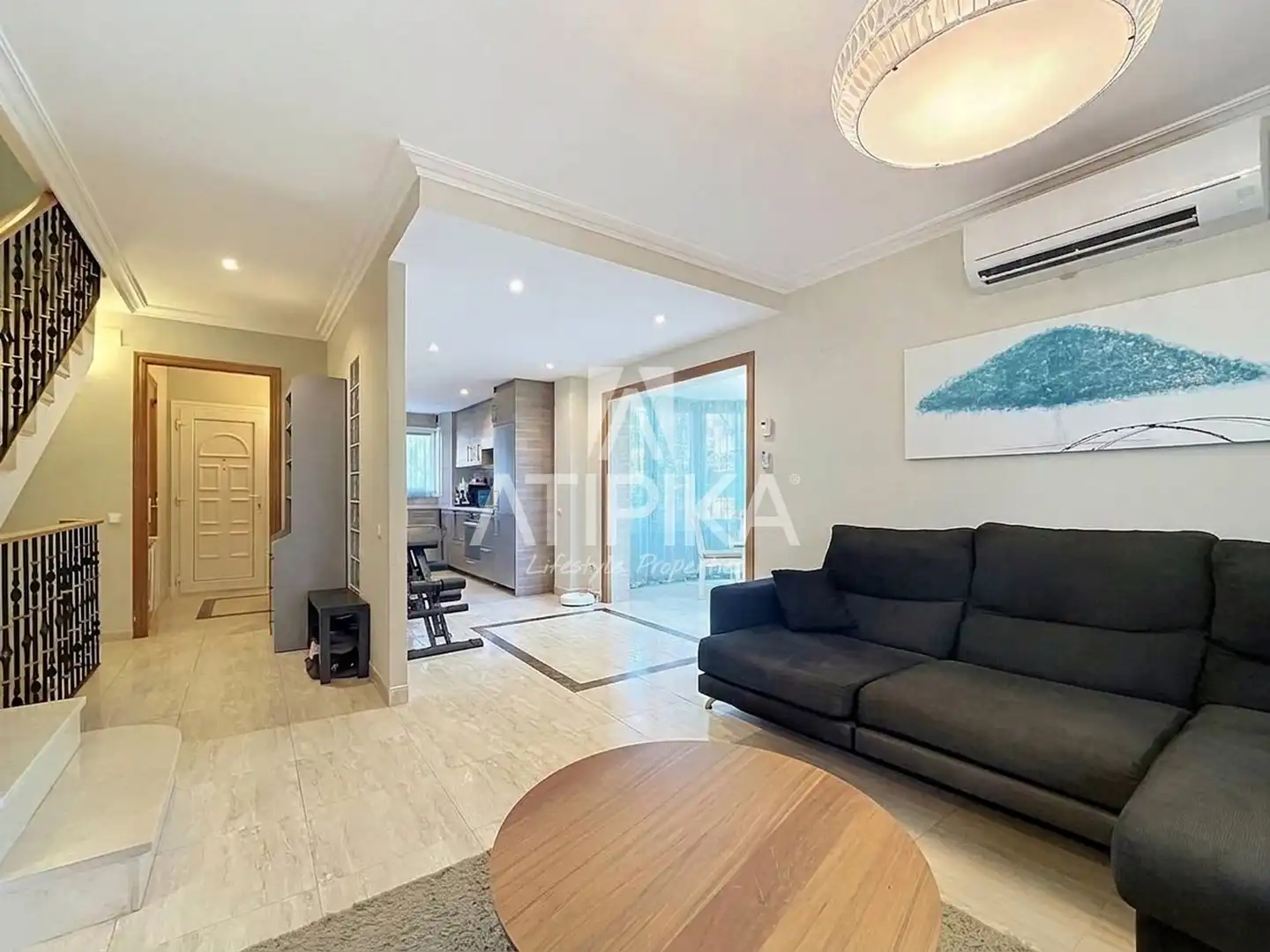 Wohnzimmer von Wohnung zur Miete in Castelldefels mit Klimaanlage, Heizung und Terrasse